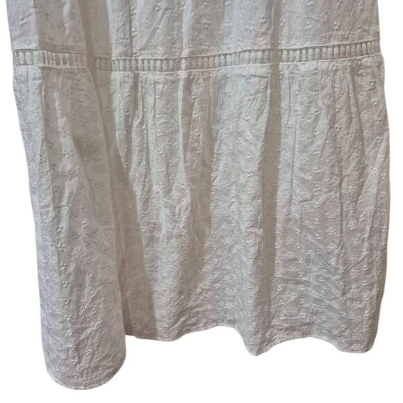 Petallush Women's White Cotton Allover Lace Lined Dress NEW - Picture 9 of 13